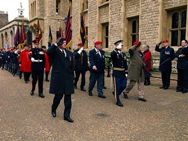 A picture of the RMPA parade saluting to the officials